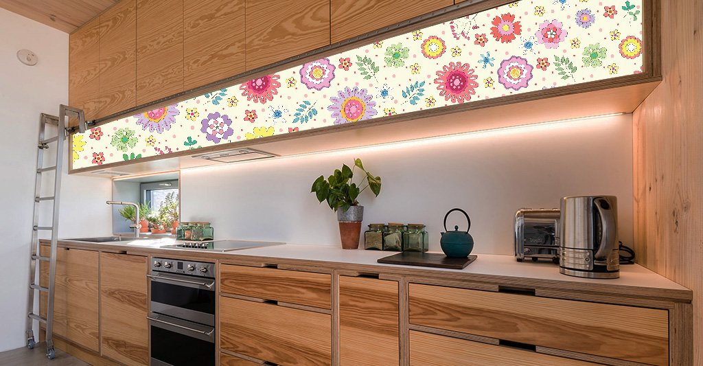 Self-adhesive Tile Roll,WALLPAPER,Bright colorful flat hand drawn Self Adhesive Tile Roll 