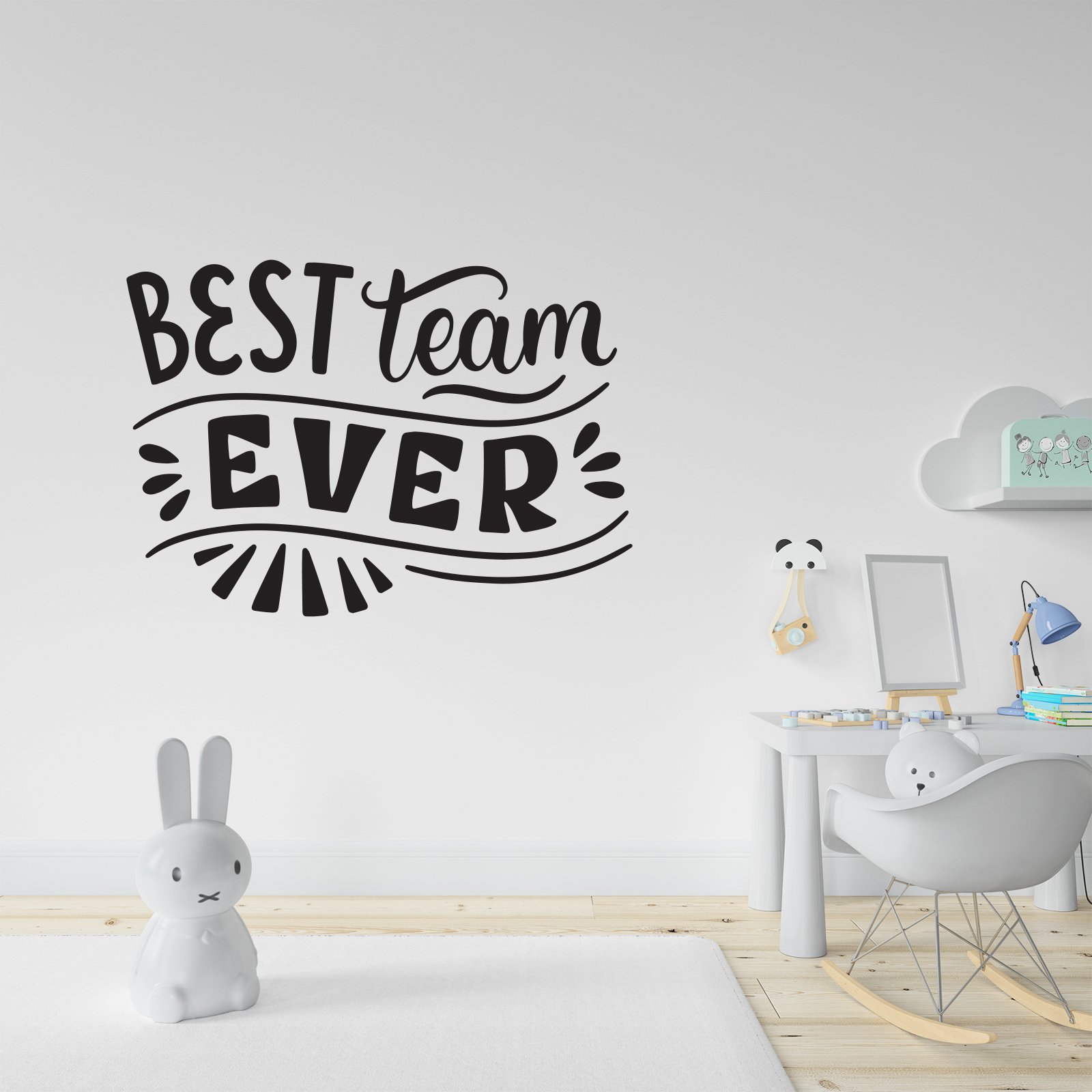 Best Team Ever, Appreciation Gifts For Employees Decal for Home Décor Just Peel and Stick  decorative masterpiece for home decor