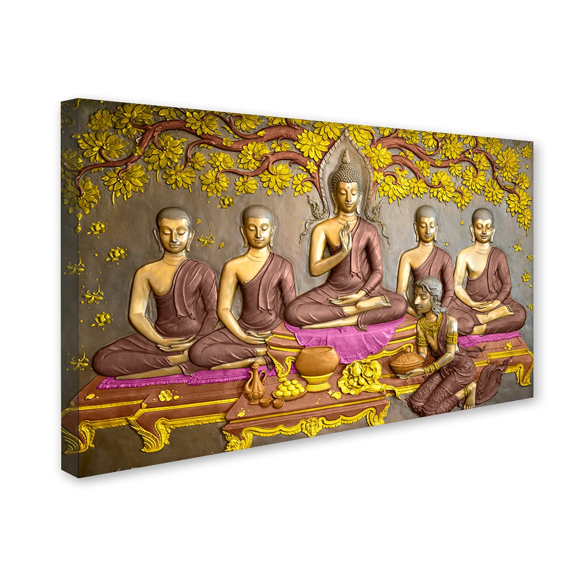 Buddha Premium Canvas Wall Painting decorative masterpiece for home decor
