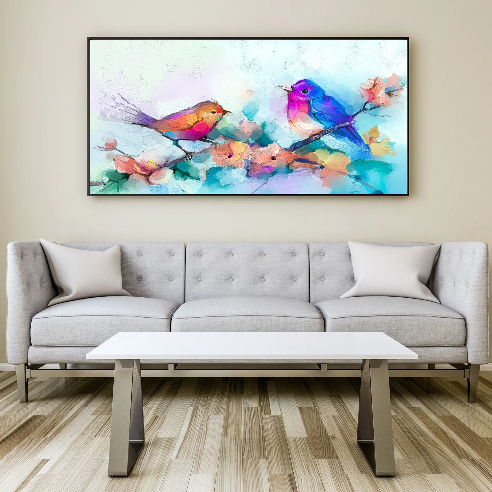 Canvas Wall Art,PAINTINGS,Flowers & Birds Canvas Wall Painting