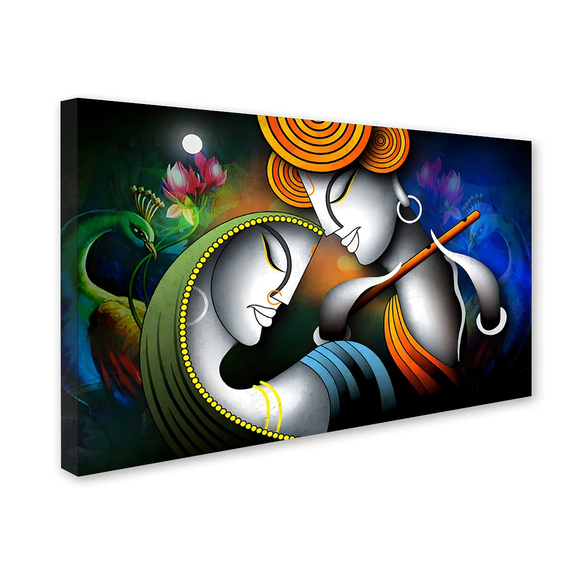 Canvas Wall Art,PAINTINGS,Krishna Radha Premium Canvas Wall Painting