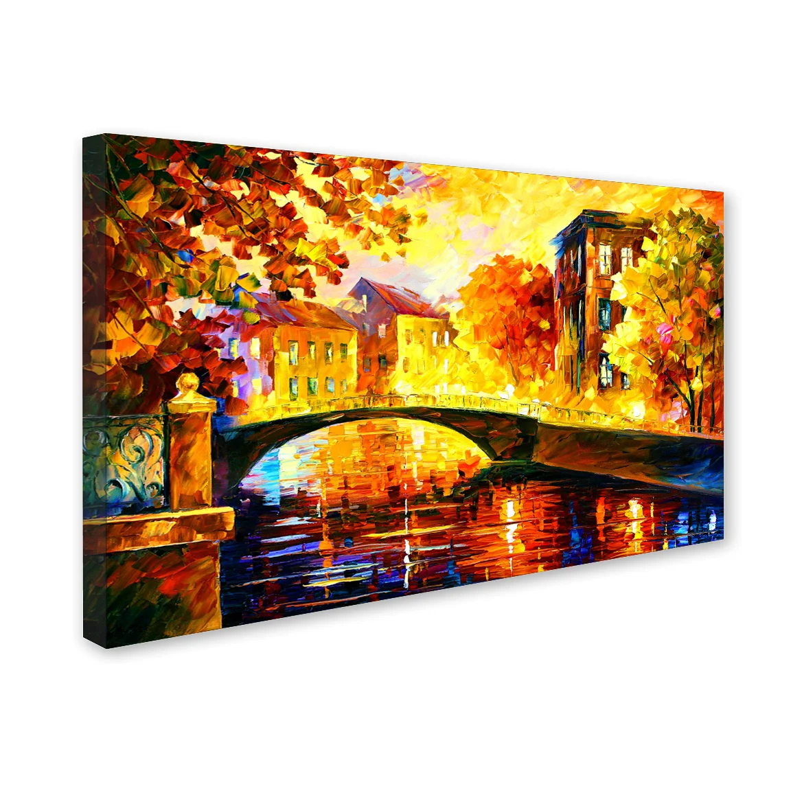 Old Bridge Premium Canvas Wall Painting decorative masterpiece for home decor